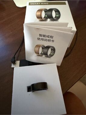 Black Smart Activity Ring with Notifications